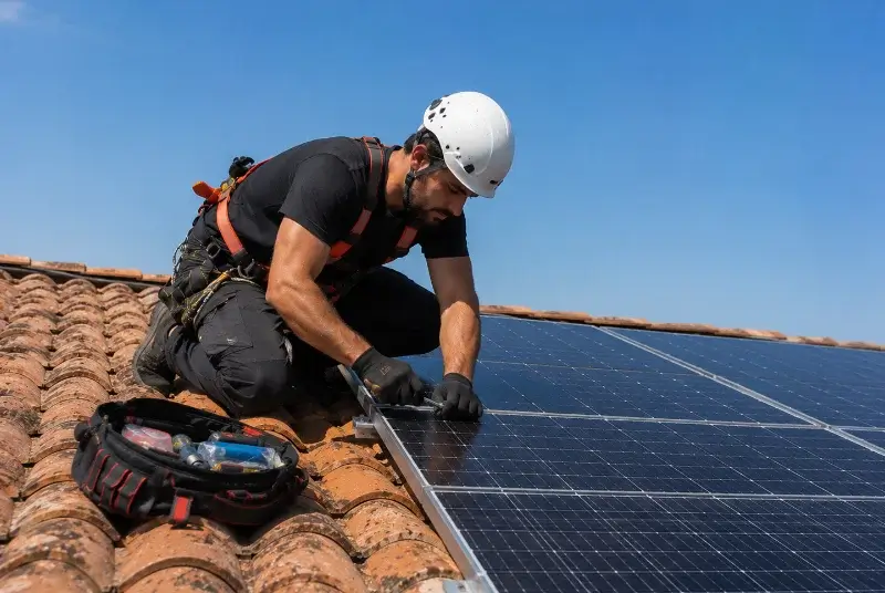 Maintenance et monitoring de panneaux solaires à la Roche-de-Glun